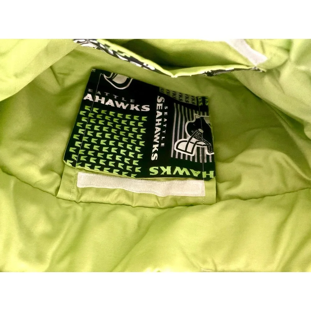Seattle Seahawks Handmade Purse Bag Tote NFL Fan Blue Green Cotton Women's